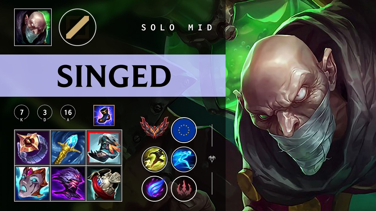Singed Mid vs Aurora - EUW Grandmaster Patch 26.03