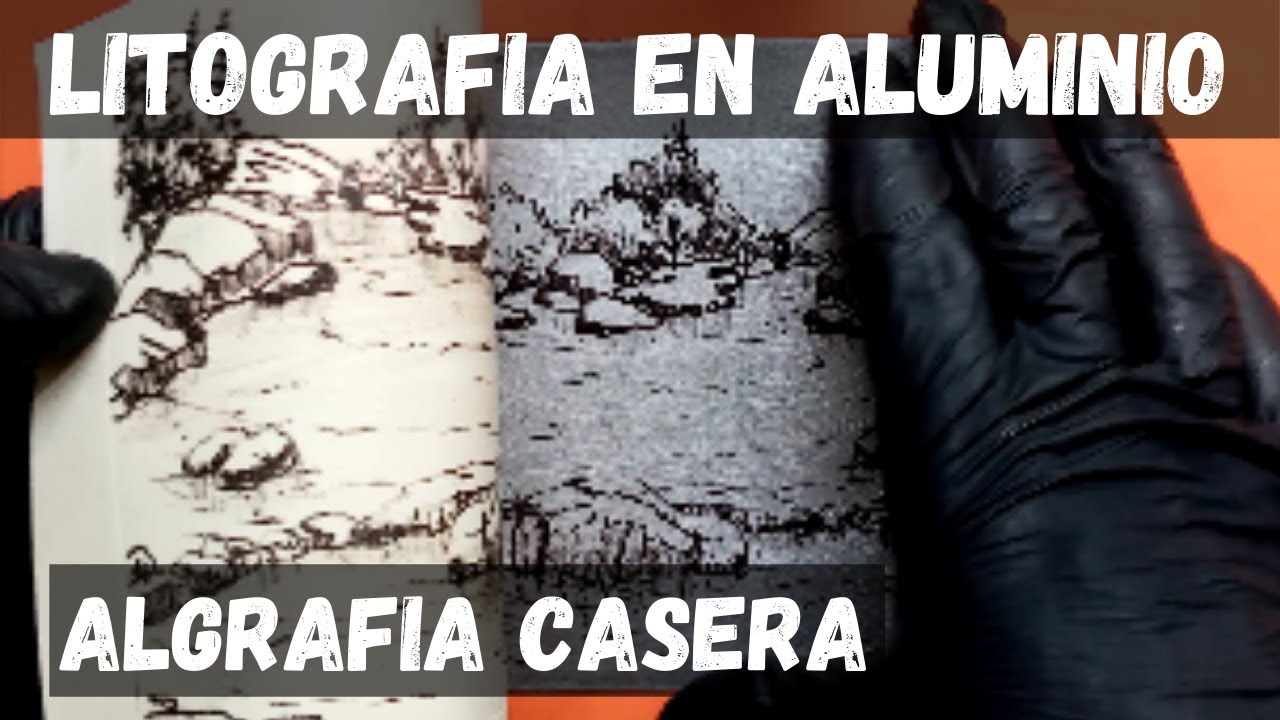 litografía en aluminio o algrafia casera paso a paso