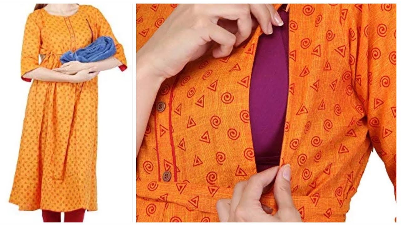 Feeding kurti with zip amazon unboxing,nursing kurti design review