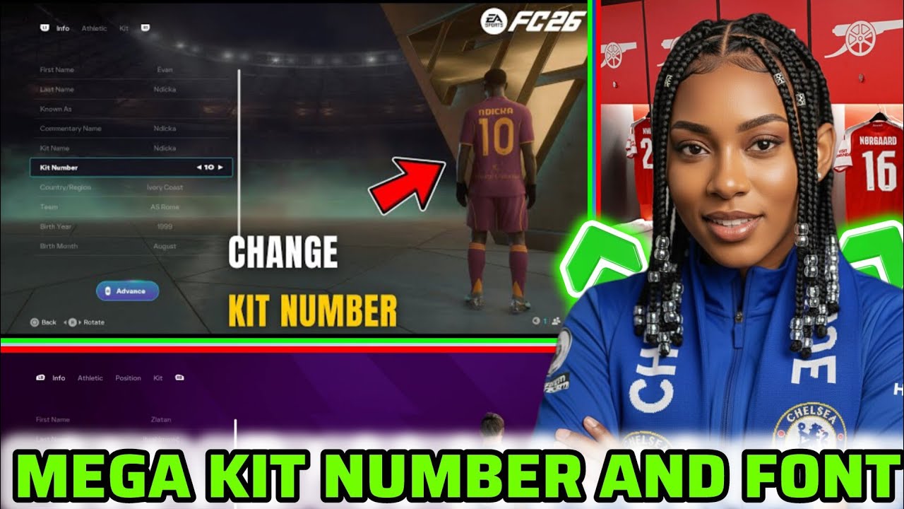 FIFA 16 MOD FC26 MEGA KIT NUMBER AND JERSEY FONT 