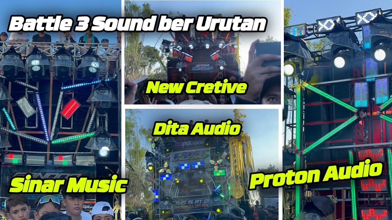 Battle Persaudaraan Jawa Timur Sinar Music di jajal 3 Sound bergilir