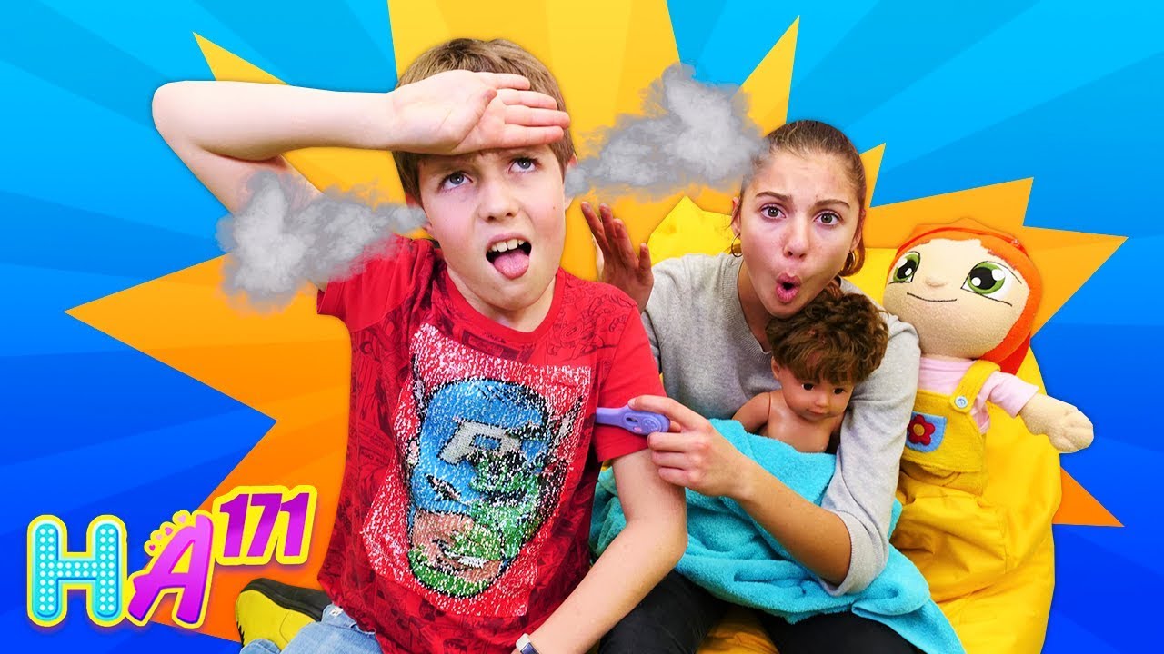 Hayal Ailesi. Adrian hasta gibi davranıyor! Komik video