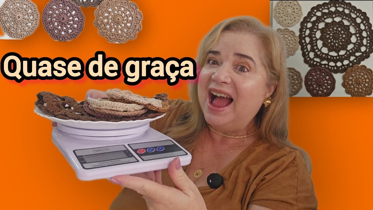 Quadro de crochê moderno e não custou quase nada