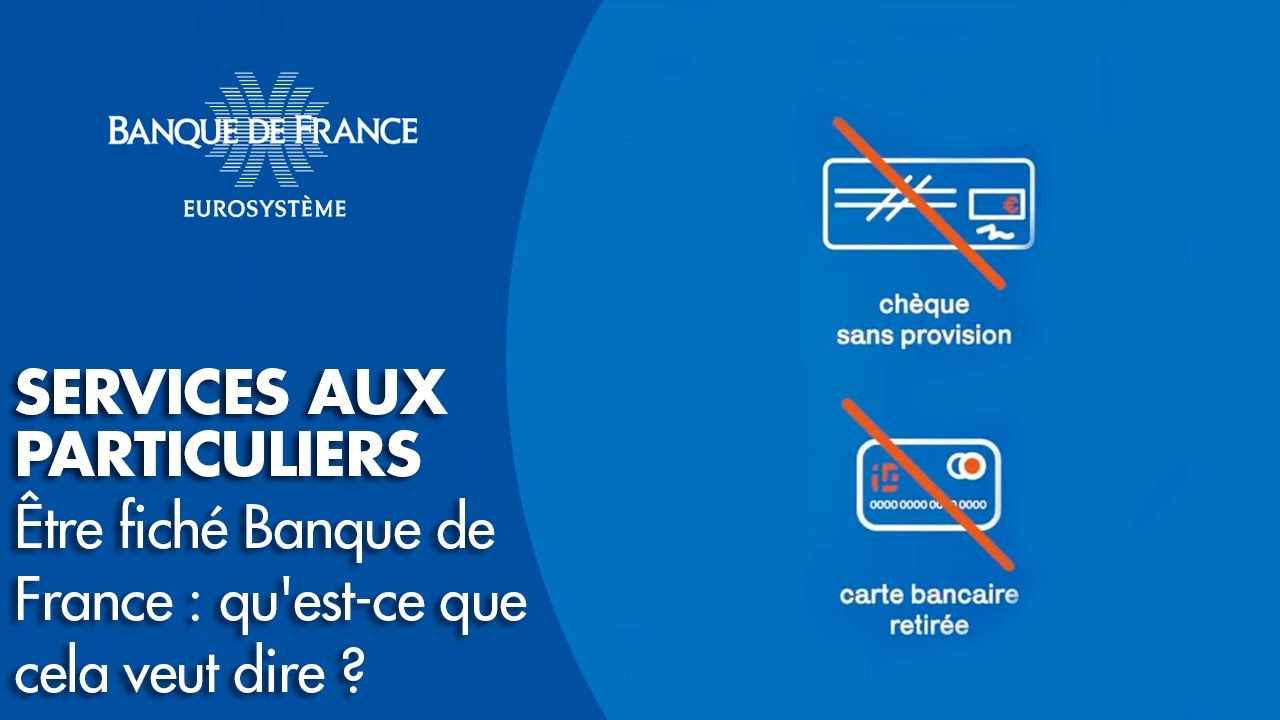 Être fiché Banque de France : qu'est-ce que cela veut dire ? | Banque de France