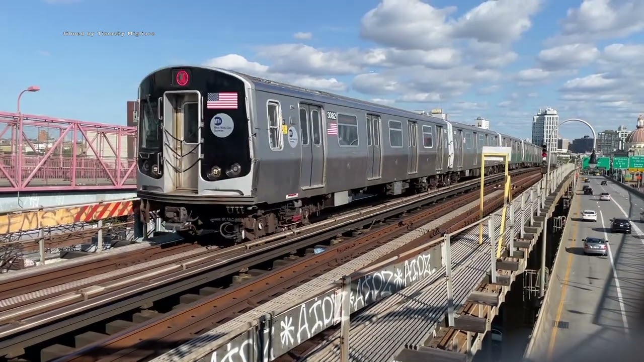 New York Subway over the Williamsburg Bridge - Such a Fun Place to Film! (J/Z/M Trains) - Brooklyn
