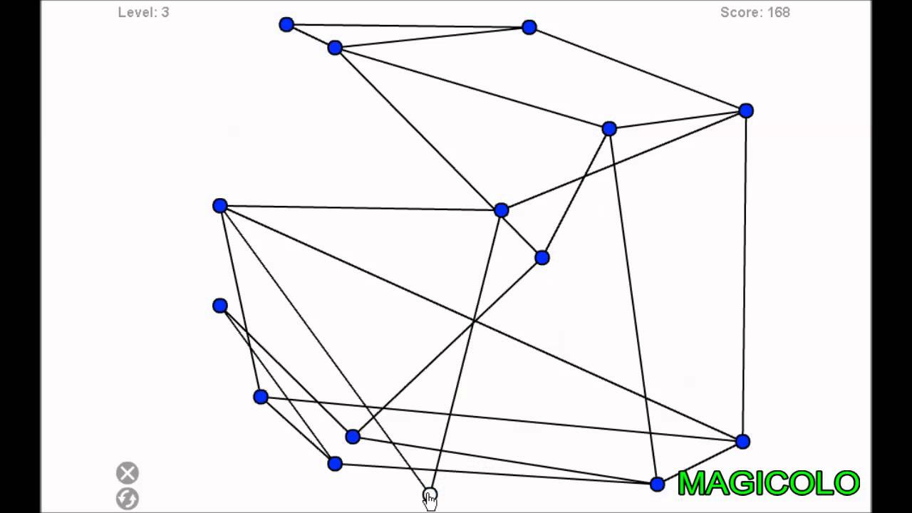 Planarity - Puzzle flash game - Brain Teaser games 2014