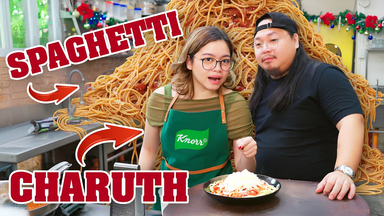 EASY SPAGHETTI 3 WAYS WITH CHARUTH | Ninong Ry