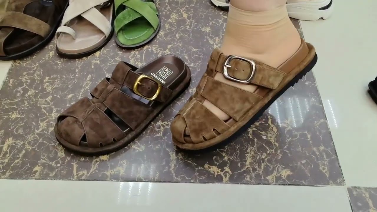 Летняя Коллекция, сабо сандалии из натуральной кожи