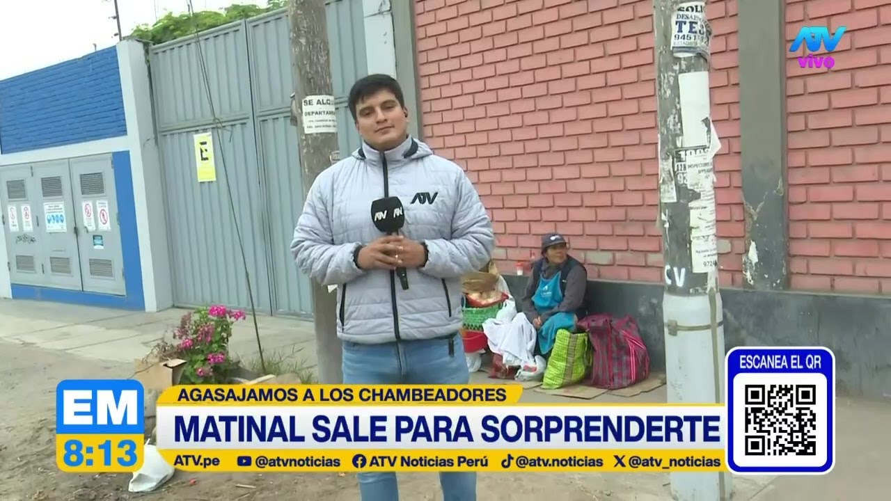 ATV Noticias Matinal sorprende a trabajadora ambulante