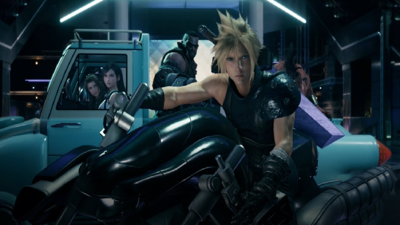 Final Fantasy VII: Remake (PS4) Iconic Crazy Motorcycle Chase Scene IN HIGH DEFINITION HD 1080p