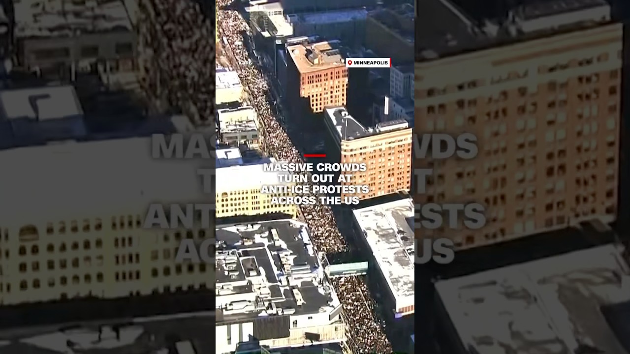 Massive crowds turn out at anti-ICE protests across the US