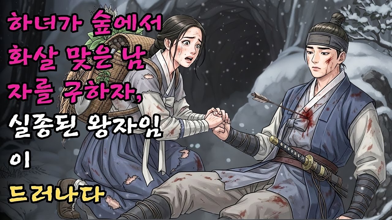 하녀가 약초를 캐다 숲에서 화살 맞은 남자를 구했는데, 그가 바로 실종된 왕자였다. #야담 #민담 #전설 #설화