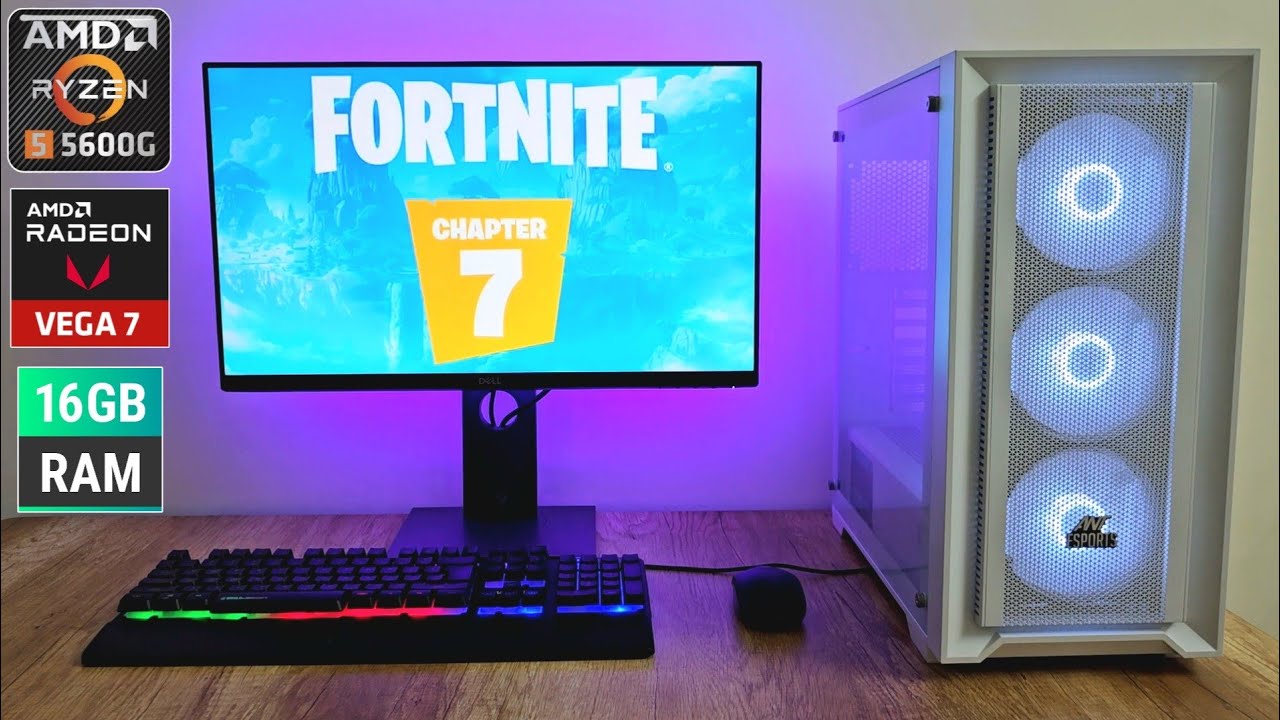 Fortnite Chapter 7 PC (Ryzen 5 5600g) with No Graphic Card