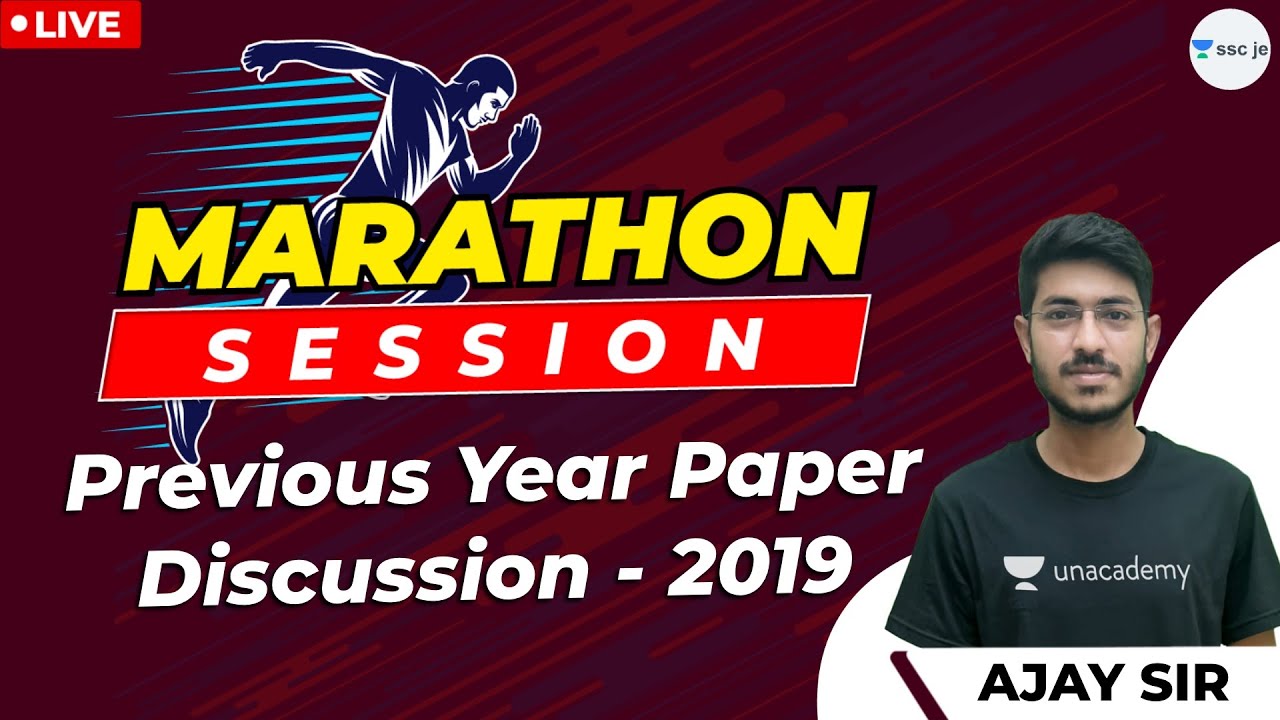 Previous Year Paper Discussion 2019 - 1 | Complete Revision | Marathon Session | GATE/SSC JE