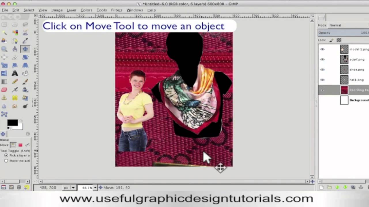 How to combine several images into one document using Gimp
