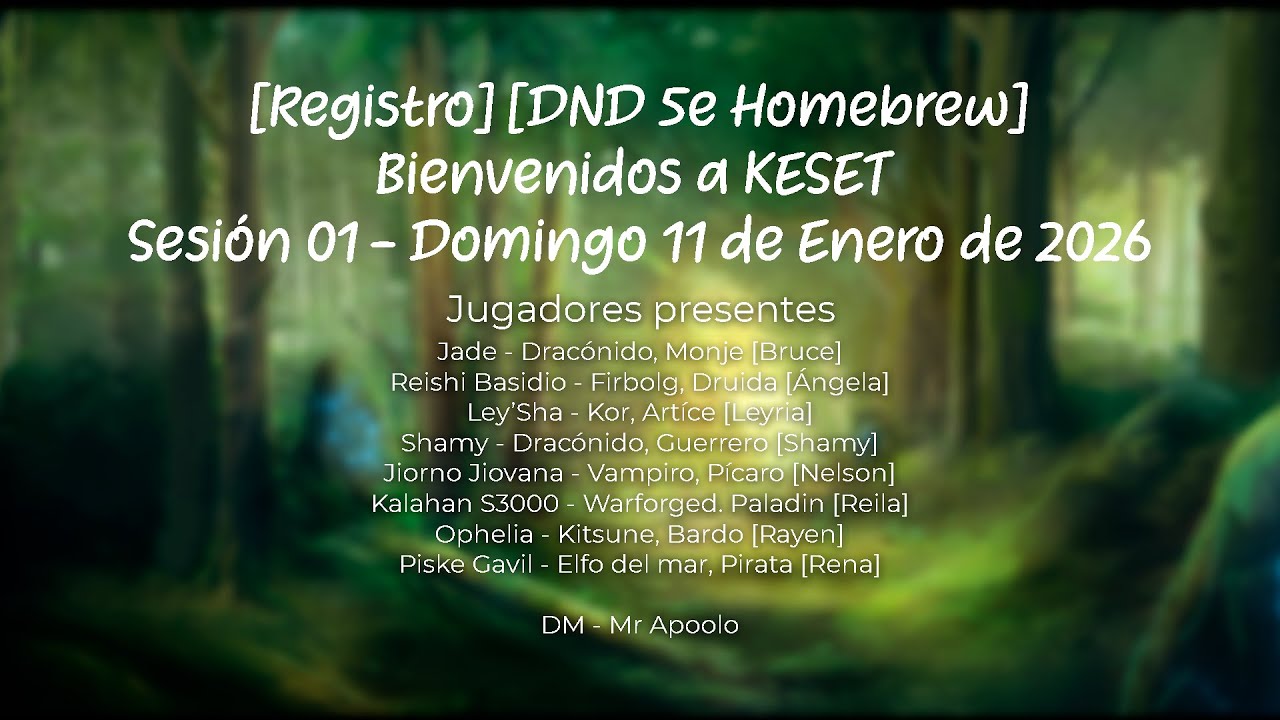 Bienvenidos a KESET - Sesión 01 [DnD 5e Homebrew]