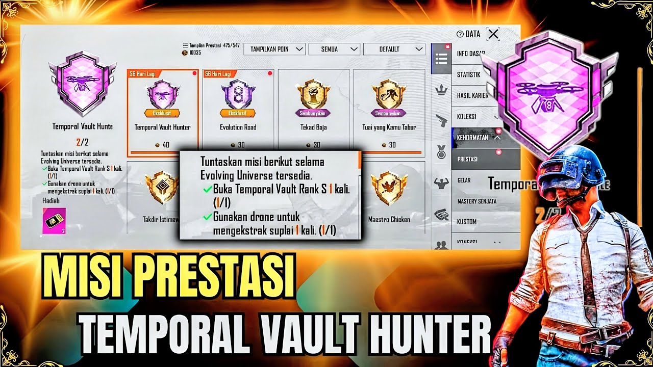 EASY WAY TO COMPLETE THE TEMPORAL VAULT HUNTER ACHIEVEMENT MISSION 🔥🔥🔥- PUBG MOBILE