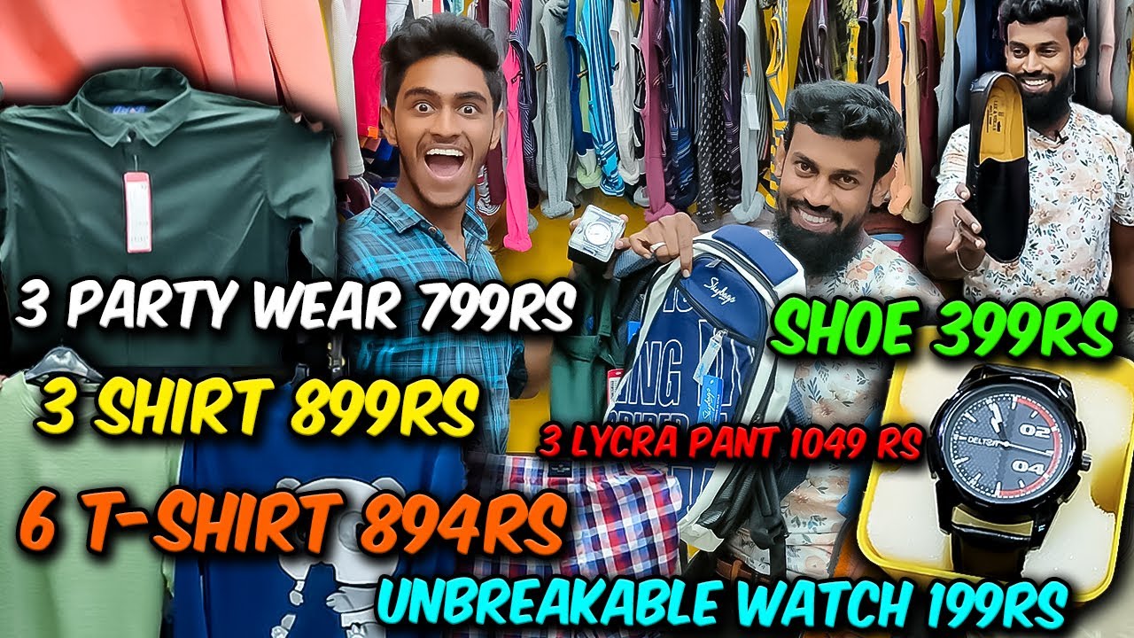 3Party Wear 799rs , 6T-Shirt 894rs | Cheapest mens wear Chennai | Low Cost Menswear Dresses