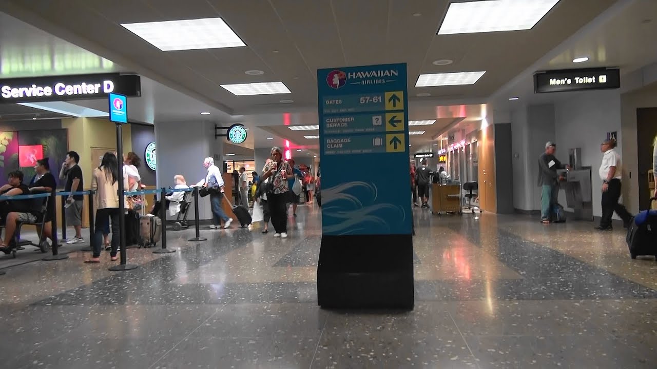 イノウエ (旧ﾎﾉﾙﾙ) 国際空港 インターアイランド ターミナル ： Inouye International Airport  Inter Island Terminal. / ぶらり旅ハワイ