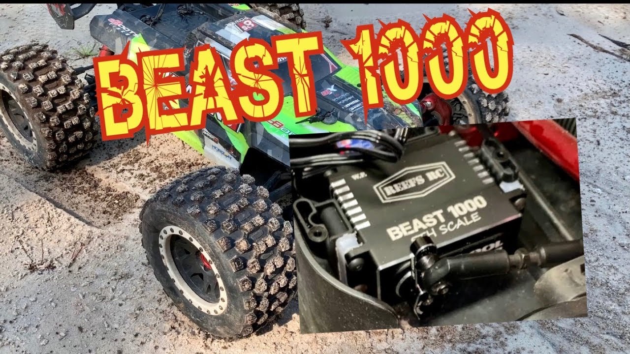 Reefs RC BEAST 1000 Servo in the Kraton 8s! NO SAVER!!