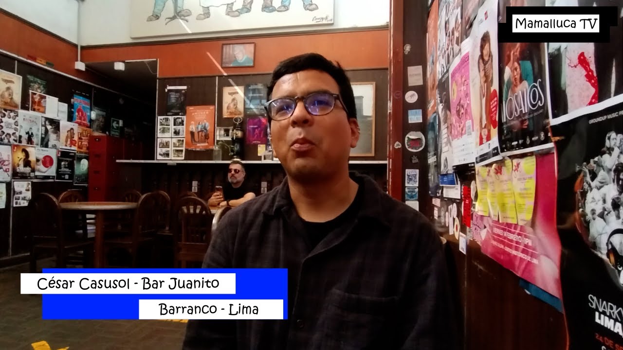 César Casusol - Tercera generación en el tradicional Bar Juanito de Barranco (Lima - Perú).