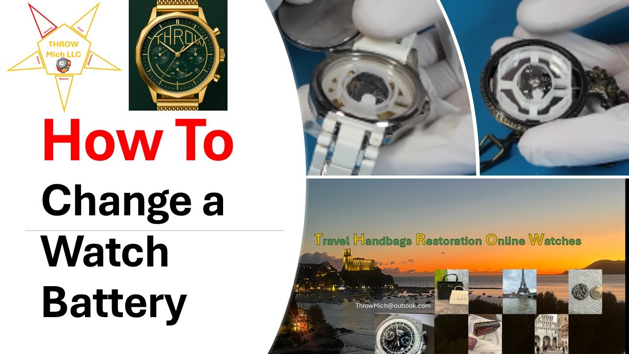 How to Change a watch Battery.