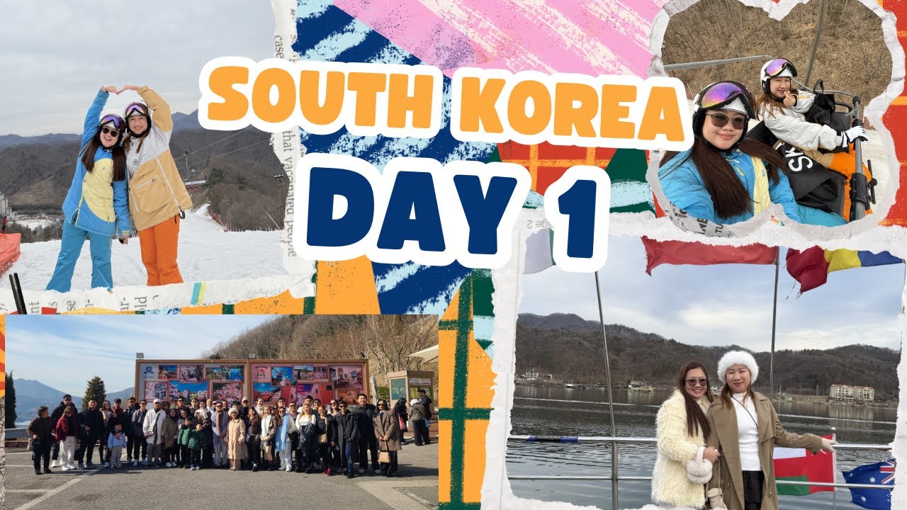 K-Drama Spots and Ski experience Day 1||Korea Group Tour