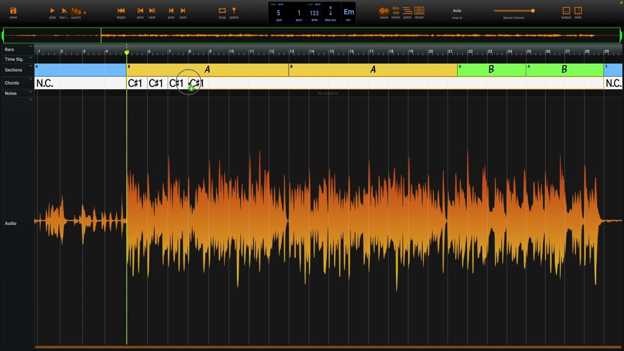 SongMaster Song Form Setup