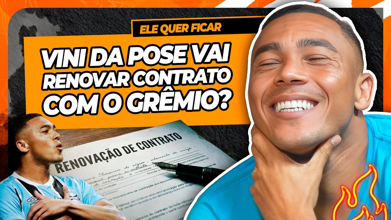 VINI DA POSE PODE SAIR DO GRÊMIO? O QUE FALTA PRO GOLEADOR DECIDIR A RENOVAÇÃO? | Cortes do Duda