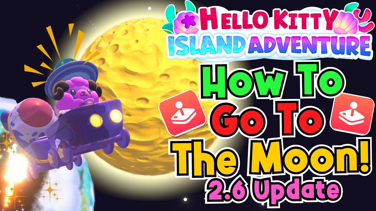 🌕🚀Exploring the Secret Moon Area in Hello Kitty Island Adventure!