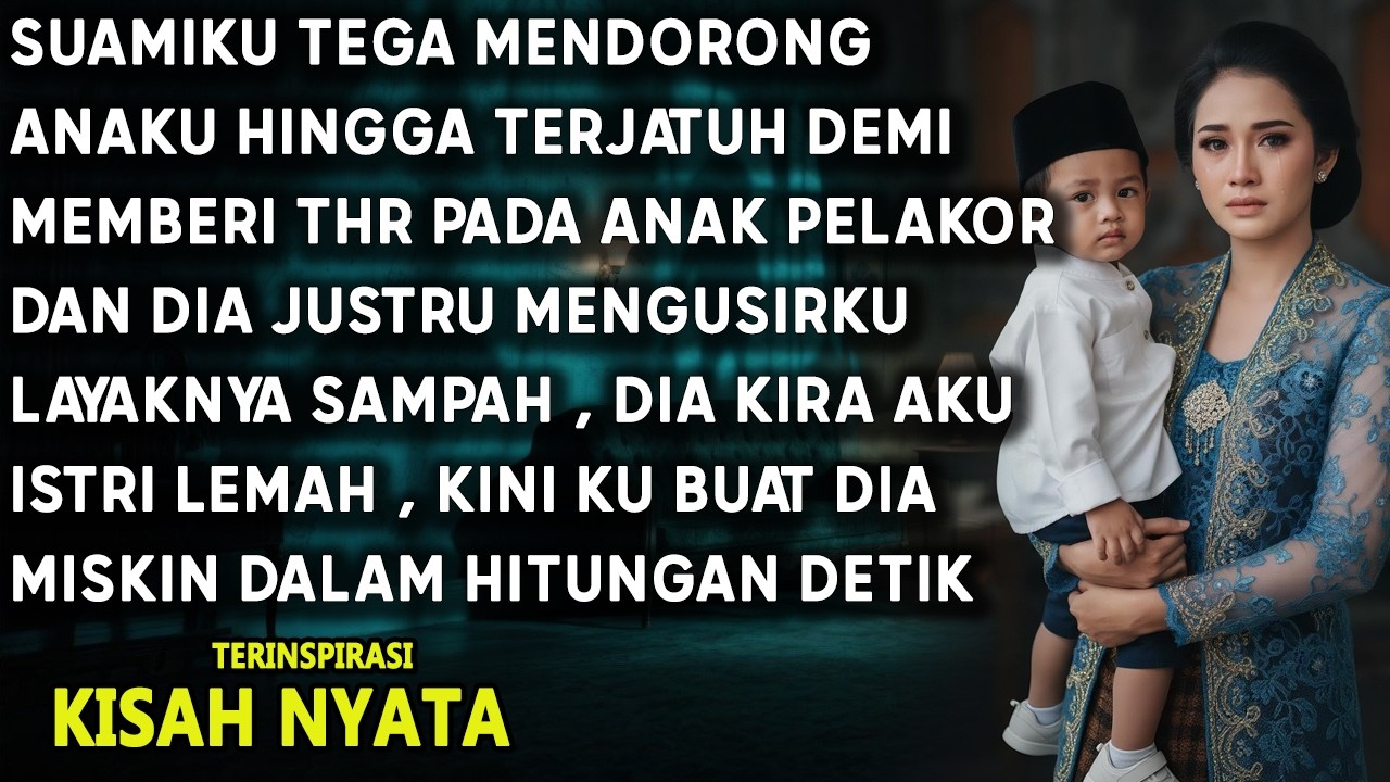TEGA ! SUAMI MENDORONG ANAKU DEMI THR KE ANAK PELAKOR SETELAHNYA KU BALAS DIA BEGINI
