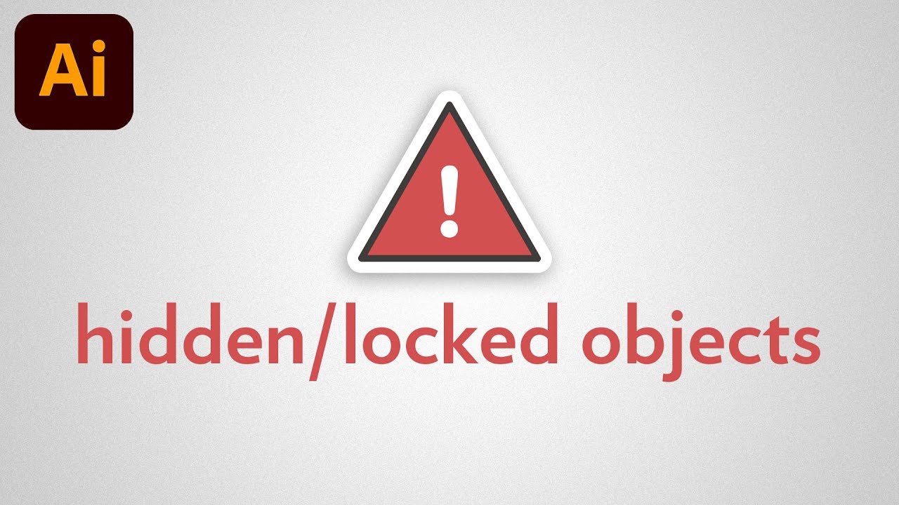 Move Locked Hidden Objects with Artboard (SOLVED!) | Adobe Illustrator
