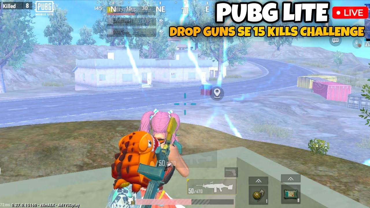 PUBG LITE LIVE | DROP GUNS SE 15 KILLS CHALLENGE 😳 INTENSE 1V4 GAMEPLAY