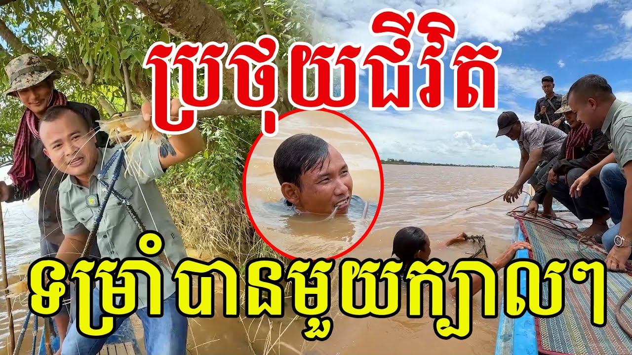 តស៊ូស្វិតស្វាញ ទម្រាំបានមួយក្បាលៗ បង្កងទន្លេធម្មជាតិល្វាឯម