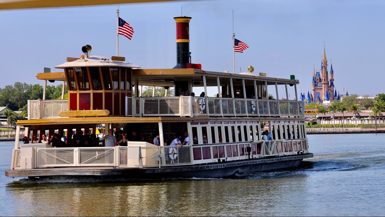 Magic Kingdom Ferryboat 2024 Complete Ride Experience in 4K | Walt Disney World Florida April 2024