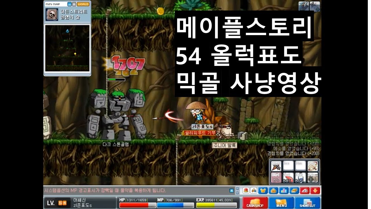 옛날메이플 빅뱅전 믹골파사