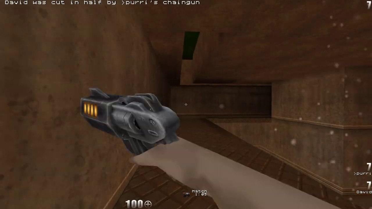 QUAKE 2 | David vs PURRI | 2019 | friendly match on q2dm1 (The Edge)