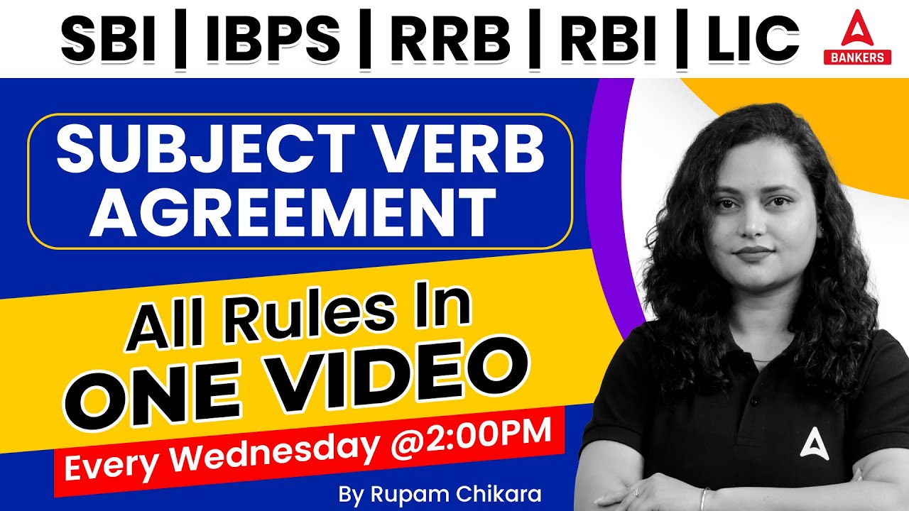 Subject Verb Agreement All Rules in One Video | SBI | IBPS | RRB | RBI | LIC | By Rupam Chikara