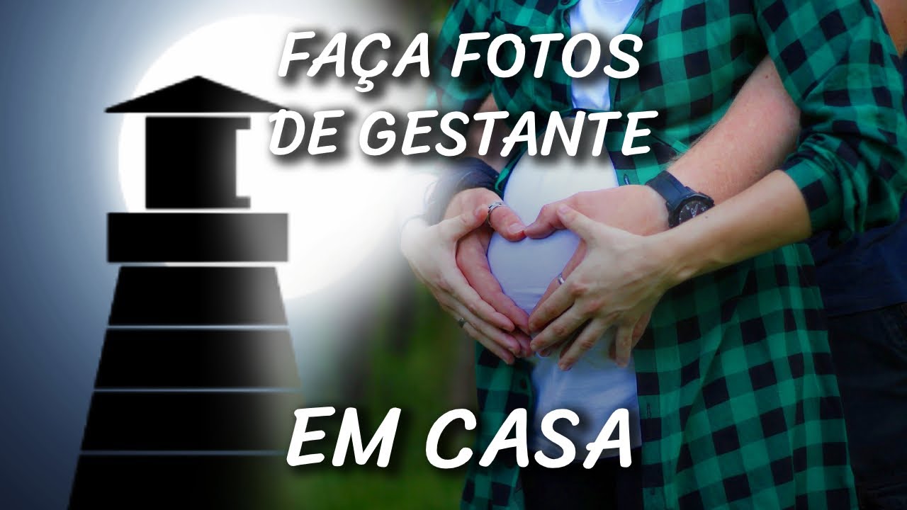 Faça fotos de gestante em casa