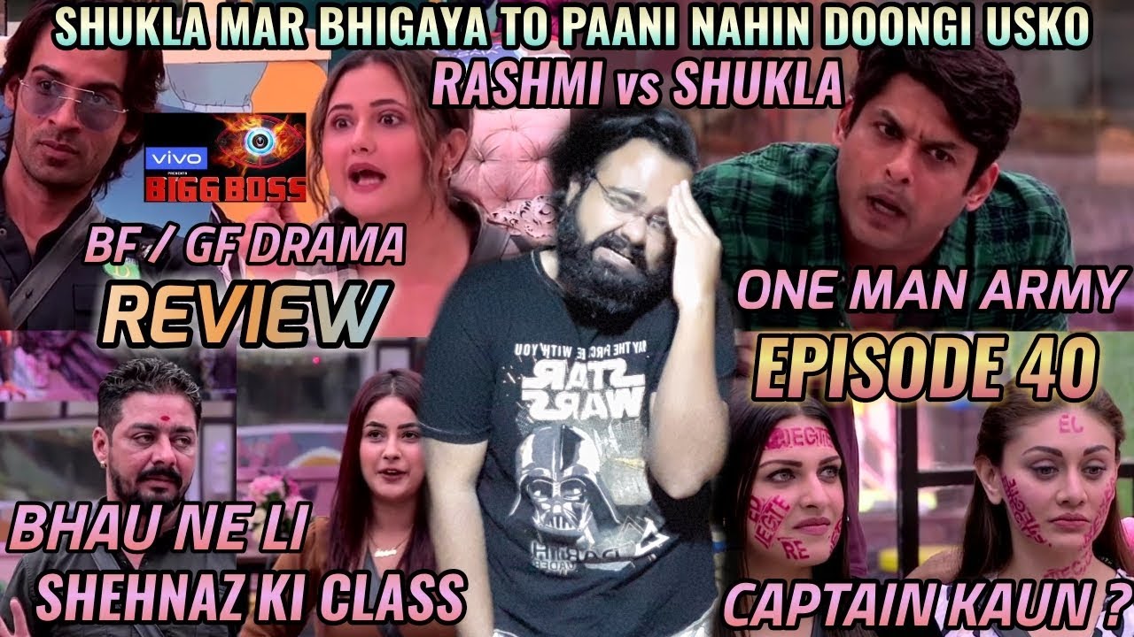 BIGG BOSS SEASON 13 | EPISODE 40 | 8th NOVEMBER 2019 | REVIEW | RASHMI INSULTS SHUKLA BIG FIGHT