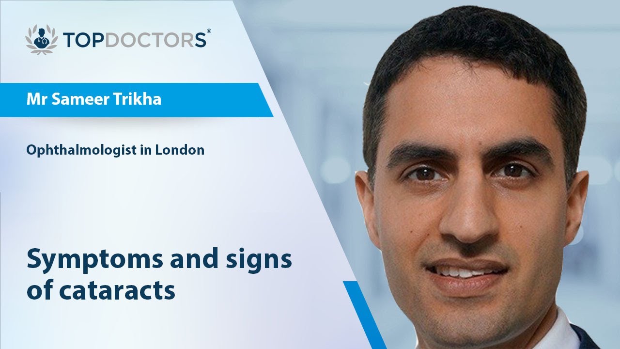 Symptoms and signs of cataracts