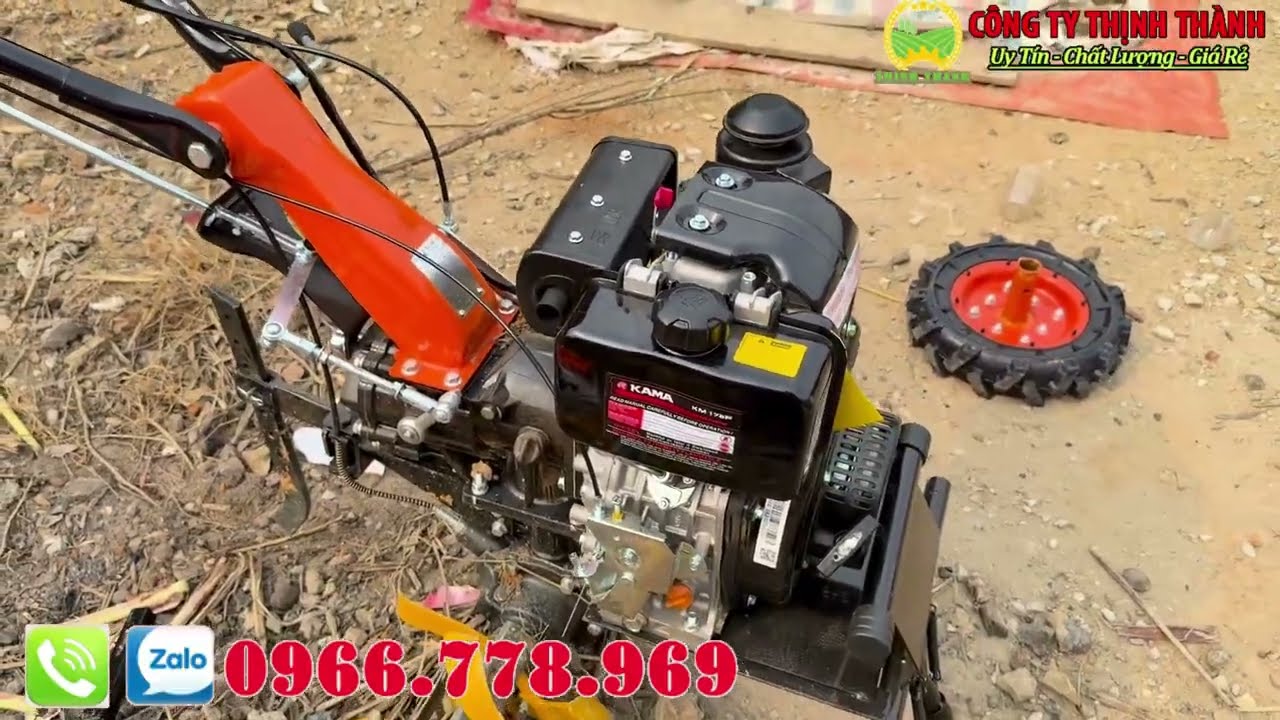 Máy Xới Đất KAMA 178 Chạy Dầu Chính Hãng Mới Nhất 2025 | Giá Tốt - Dùng Bền