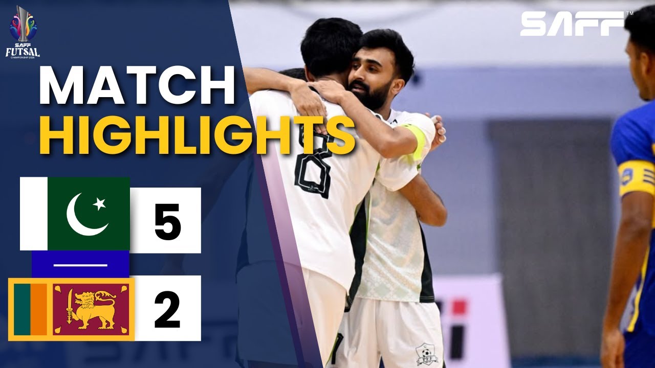 Pakistan vs Sri Lanka Futsal Highlights | Pakistan Win 5–2 | SAFF Futsal Championship