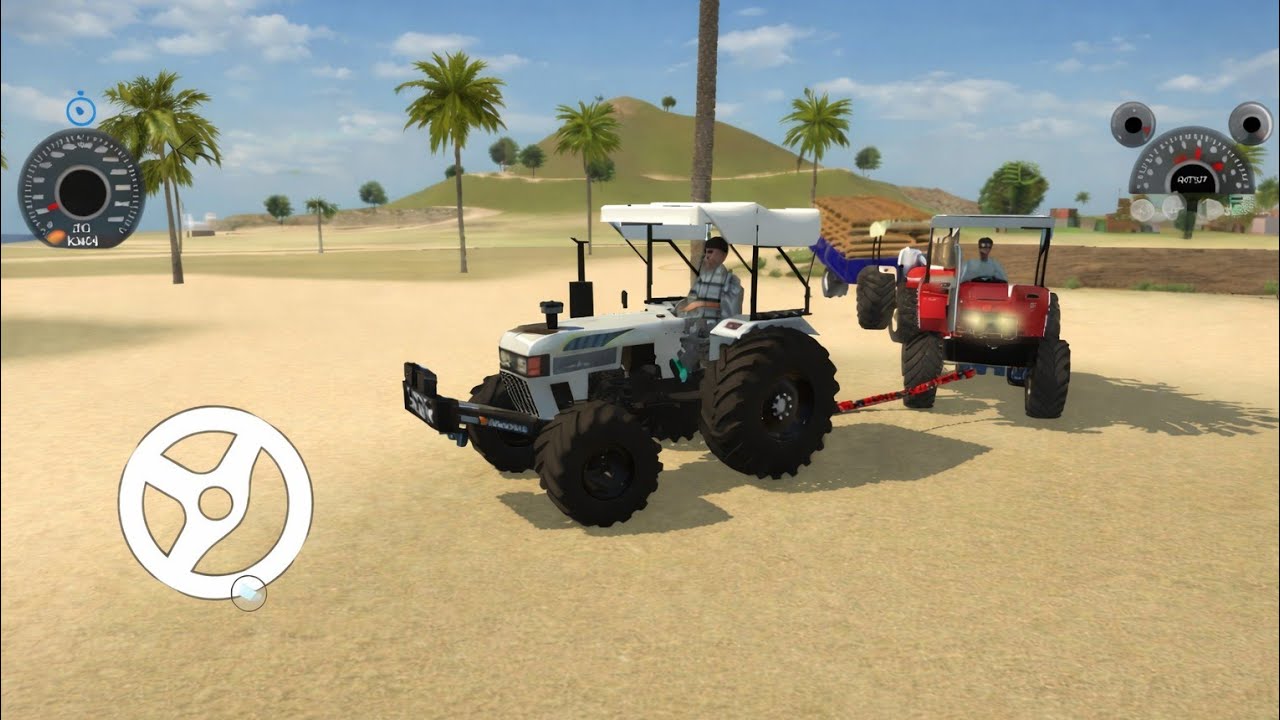 Pulling Big Heavy Trolleys from Mud by Tractors 🚜😱 | Tractor Simulator