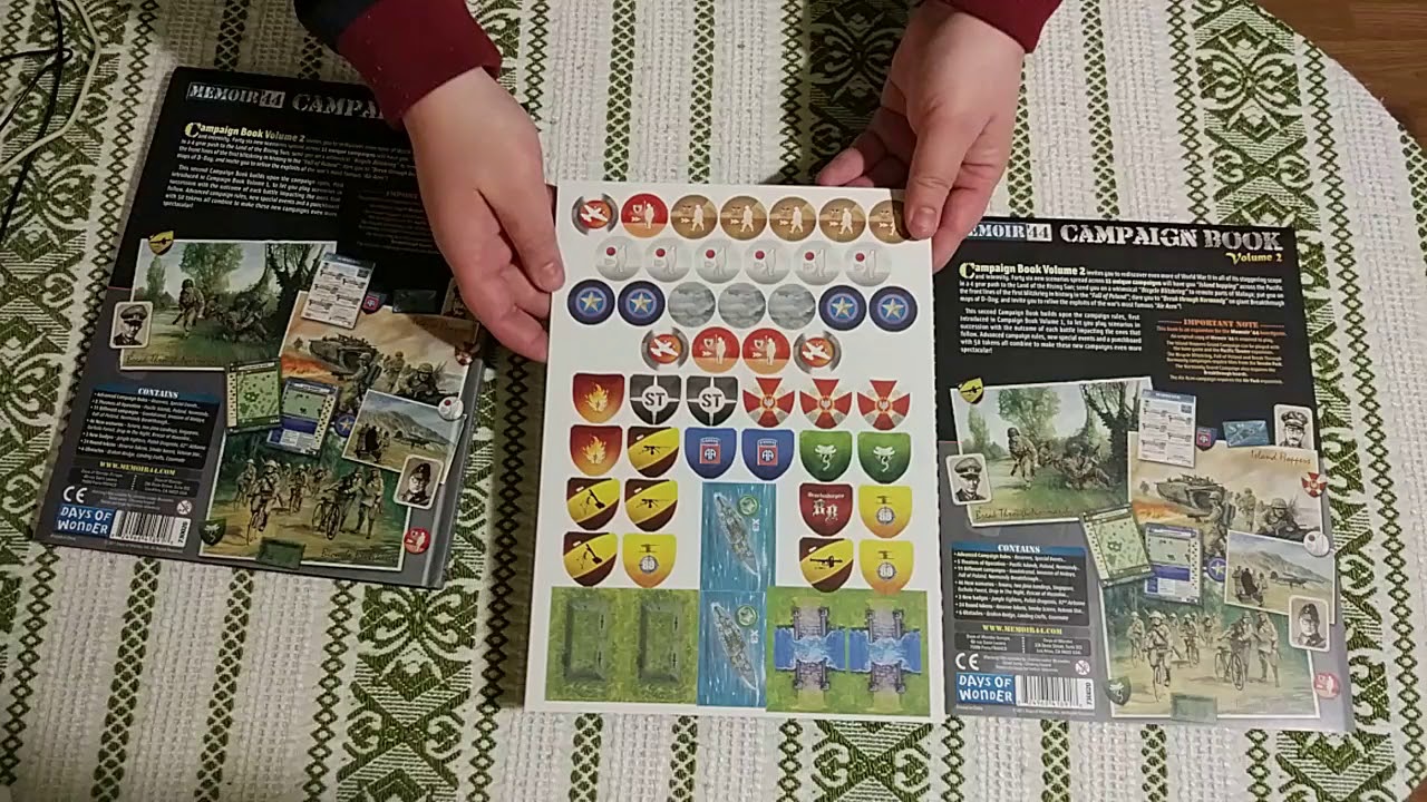 Memoir 44: Campaign book, volume 2  - распаковка (unboxing)