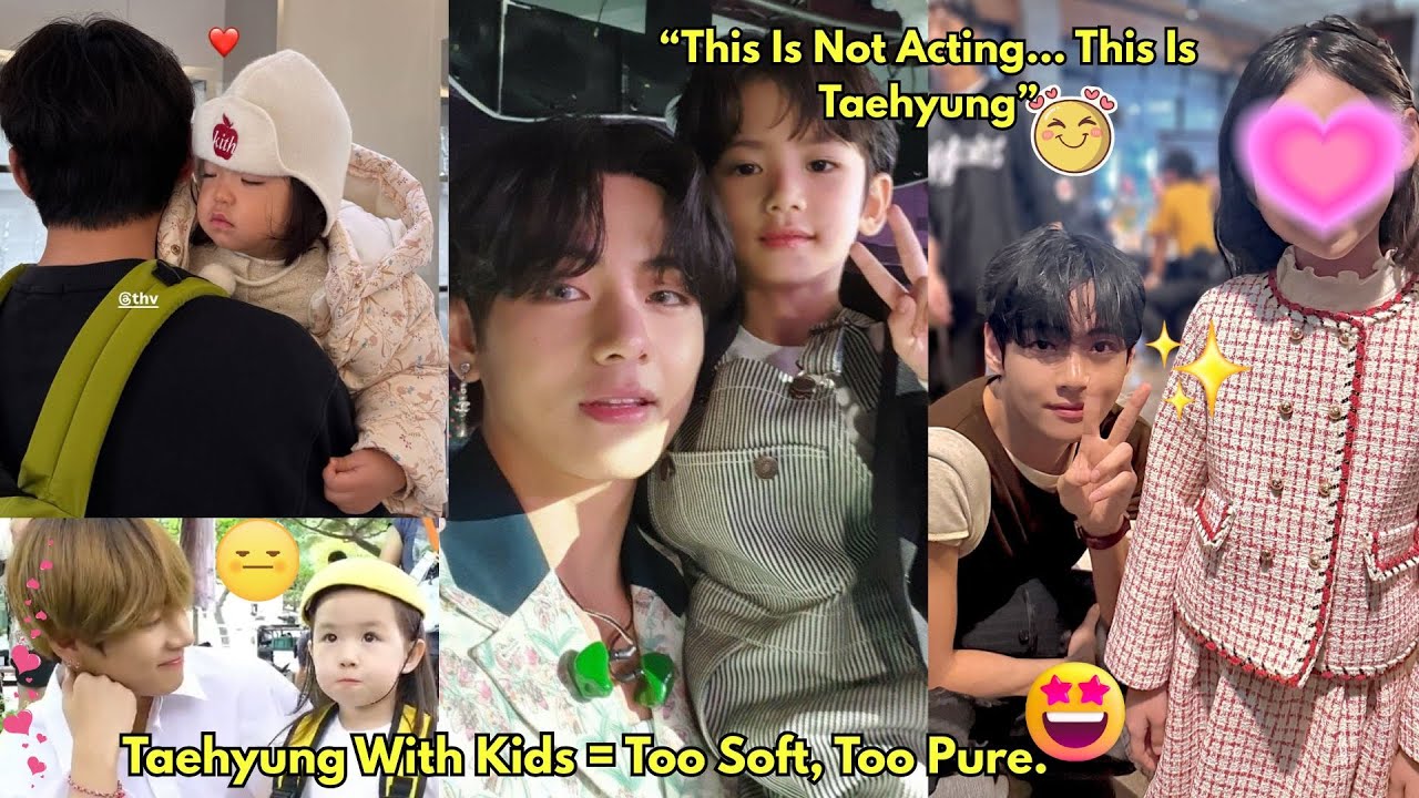 Taehyung is the Best Dad Uncle! Seeing his interactions with kids makes your heart melt😭
