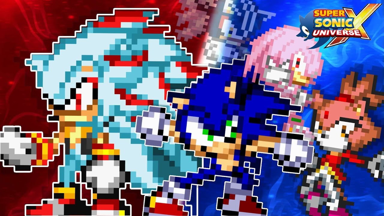 Super Sonic X Universe OVA 1 El reto maximo Sprite Animation