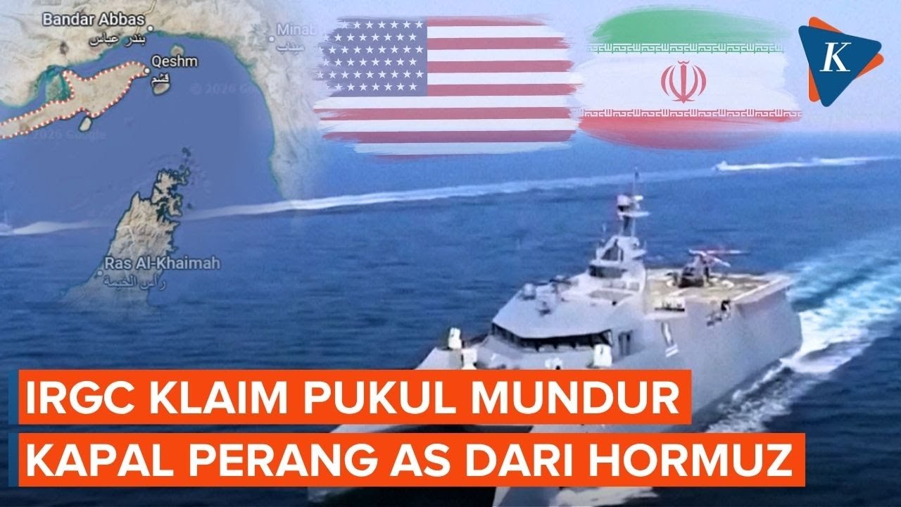 IRGC Klaim Kapal Perang AS Mundur dari Selat Hormuz Setelah Diberi Peringatan