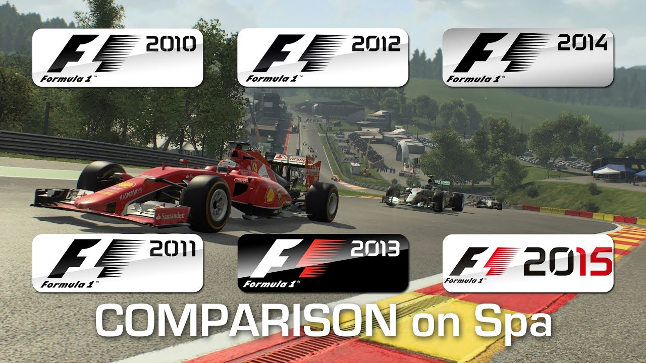 From F1 2010 to F1 2015 - Spa-Francorchamps (Dry)