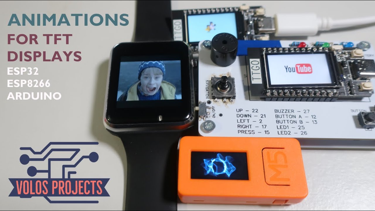 Создание анимации из GIF-файлов для TFT-экрана (ESP32 ,ESP8266 , Arduino)